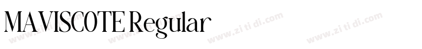MAVISCOTE Regular字体转换 MAVISCOTE Regular字体转换